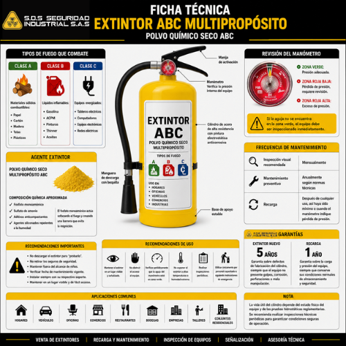 FICHA TECNICA EXTINTOR ABC MULTIPROPOSITO